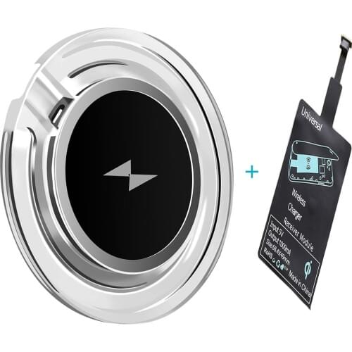 10W Wireless Charging Transmitter+ Qi Receiver For Apple iPhone 4 5 5S SE 6 6S 6 7 Plus Wireless Charger Pad Kit For Samsung