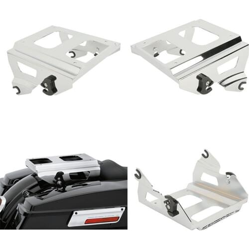 Motorcycle Detachable Solo Trunk Mount Rack Docking For Harley Tour Pak Touring Road King Street Glide FLTR FLTRX FLTRX 09-13