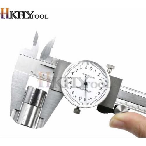 Metric Gauge Measuring Tool Dial Caliper 0-150mm/0.02mm Shock-proof Stainless Steel Precision Vernier Caliper