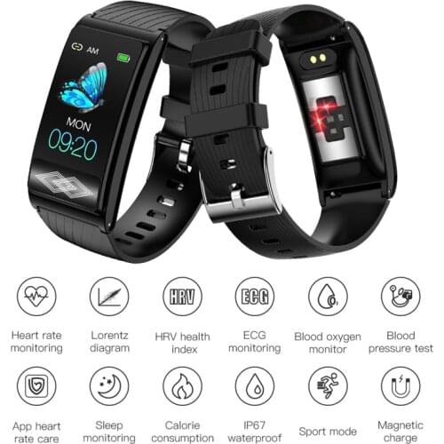 Smart Bracelet P10 Super Precision Lorentz Diagram Smart Watch 24-hour Dynamic ECG Monitoring Smart Tracker For Men Women
