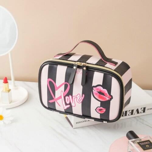 Portable Make Up Bag Travel Cosmetic Bag For Make Up PU Makeup Bag Organizer Box Storage Bag Toiletry Bag Cosmetic Case Neceser