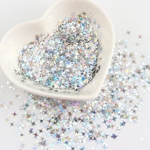 Cross Star Nail Sequins 4mm Ultrathin Paillettes Holographic Glitter Sequin Nail Art Sparkling Manicure Decor Wholesale