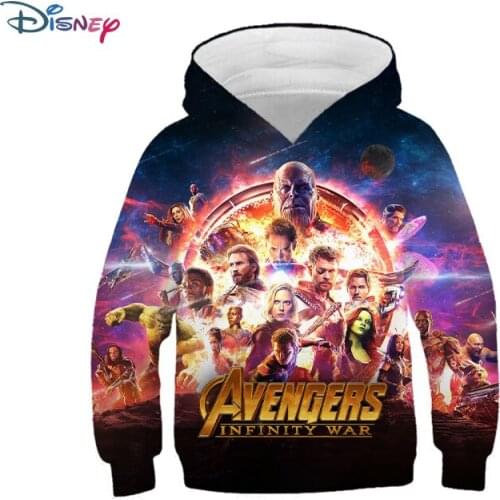 New Summer Disney Marvel Iron Man hoodie Kids Boys girls Clothes Super hero Casual Clothes Clothing for Kids Boys Girls hoodie
