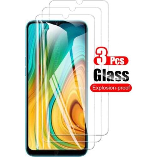 3PCS Protective Glass for Oppo realme c3 Screen Protector Tempered Glass For c3 c 3 realmec3 3c RMX2027 RMX2020 safety Front