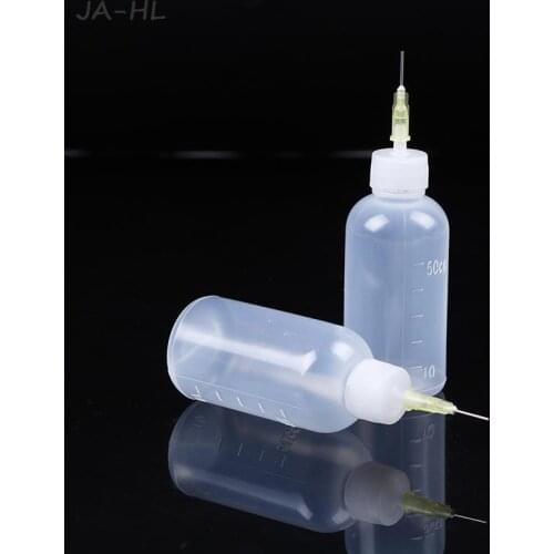 1pc 50ml Empty E-liquid Plastic Bottle Rosin Flux Alcohol Bottle For Dispenser Rosin Solder Flux Paste