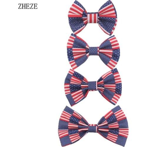 10pcs/lot 2020 New Funky July 4th Kids Girl Hair Bow Barrette Hot-sale DIY Hair Accessories For Women Hair Clip High-quality