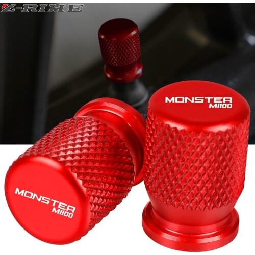 2PCS Motorcycle Aluminum Wheel Tire Valve Stem Caps CNC Airtight Covers For Ducati MONSTER1200 MONSTEM1100 Monster M1100 1200