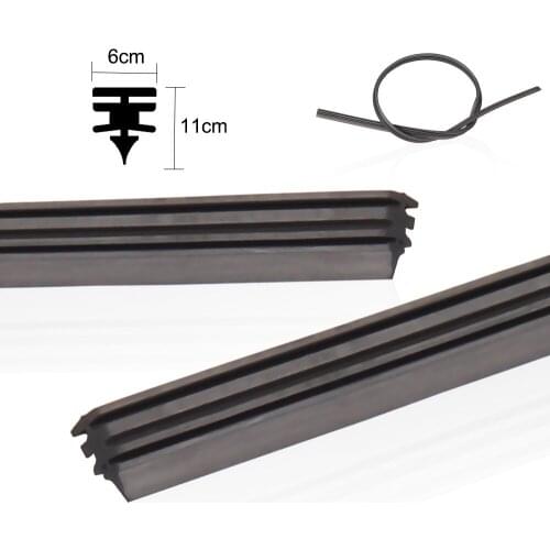 2Pcs/Set Natural Rubber Car Wiper Blade Strip Windshield Repairs 26"28"30"32" Vehicle Windshield Insert Wiper Accessories