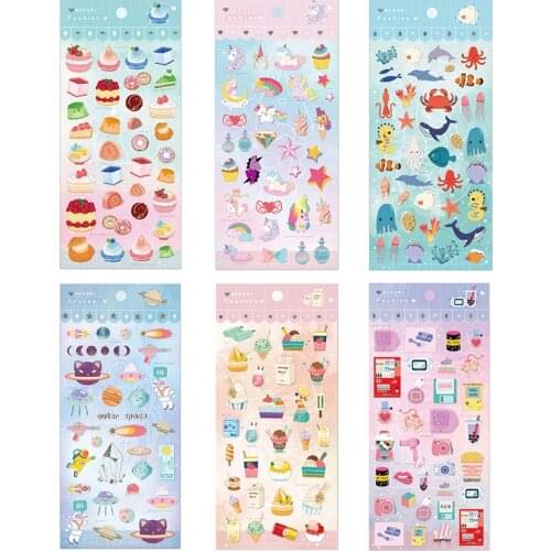 20pcs/set Stationery Stickers Kawaii Unicorn Diary Planner Decorative Mobile Stickers DIY Craft Scrapbooking Stickers