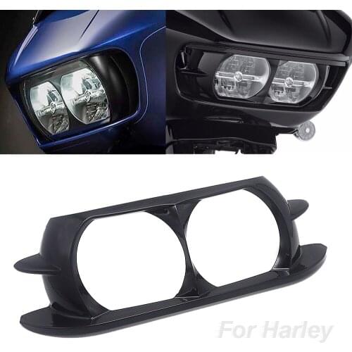 2015-2019 For Harley Touring Road Glide Special FLTRXS Road Glide FLTRX Headlamp Cover Dual Headlight Fairing Trim Bezel Scowl