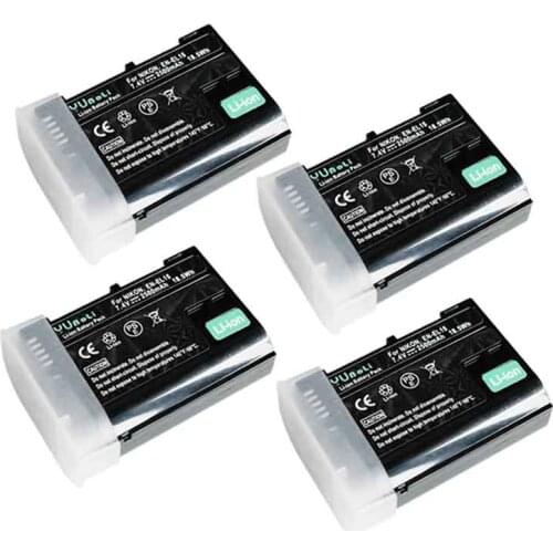 4X EN EL15 EN-EL15A ENEL15 EN-EL15 Battery + LED USB Charger for Nikon D500 D600 D610 D750 D7000 D7100 D7200 D800 D800E D810