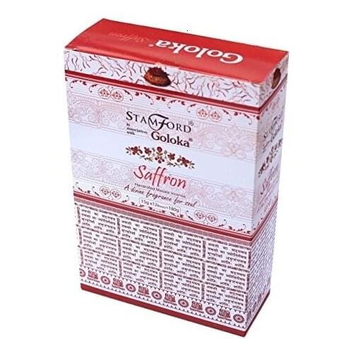Varillas de incienso Goloka Saffron Masala Incense 180g aroma fragancia ambientador