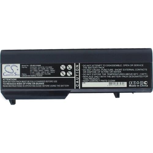 CS 6600mAh/73.2Wh battery for DELL Vostro 1310,Vostro 1320,Vostro 1510,Vostro 1520,Vostro 2510,Vostro PP36L,U661H