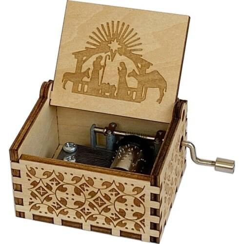 Wooden Music Box Wife, Husband, Holiday Gift, Home Decoration Music Box Decoration