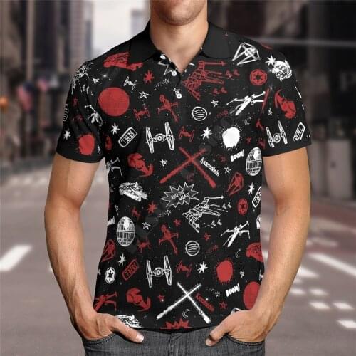 Hawaii Polo Shirt spacecraft 3D All over print Polo Shirt Men for Women Short Sleeve Summer T-shirt Drop Shipping