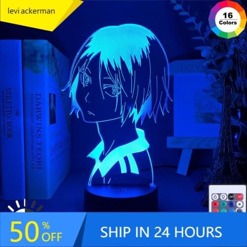 Haikyu!! Led Night Light Anime Kozume Kenma Lamp for Bedroom Decor Nightlight Kids Children Birthday Gift Haikyuu Kenma Light