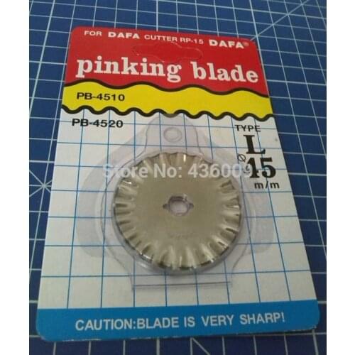 Diy Tools DAFA Brand Sewing Parts Top Quality Rotary Cutter Blades Intensive Pinking Blade 45mm Made In Taiwan