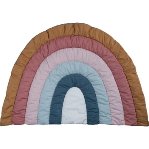 Creative Rainbow Baby Play Mat Floor Crawling Rug Children Kids Playmat Carpet F3ME