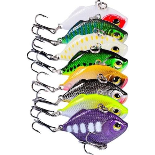 Luya fake bait bionic bait 4.5 cm plastic simulation bait hard bait fishing tool with three hooks Fishing Lures