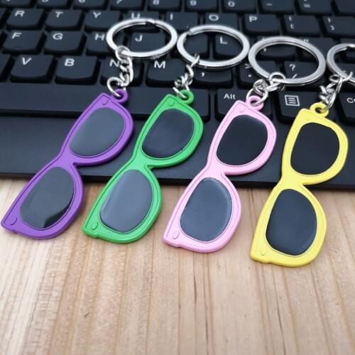 Sunglasses keychain for women glasses key chain key holder high quality portachiavi chaveiro llaveros bag charm