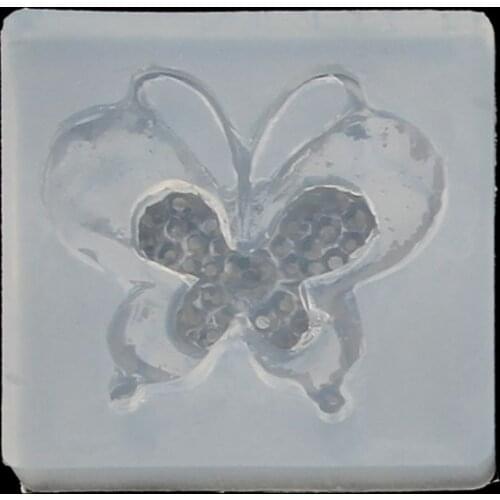 Cute Butterfly Silicone Resin Molds Earring Necklace Pendant Jewelry Tools E56C