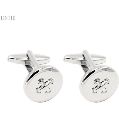 Spot office supplies modeling glossy metal buttons business men and women French shirt cuff buttons cufflinks wholesale Classic