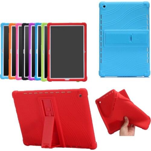 Soft Silicone Rubber Kids Case Kickstand Function Skin Funda Cover For Huawei MediaPad M5 10.8 CMR-W09 CMR-AL09 CMR-W19 CMR-AL19