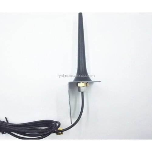 Wall mounted mini 4G dipoleLTE 800-2700mhz whip antenna with L bracket mounting