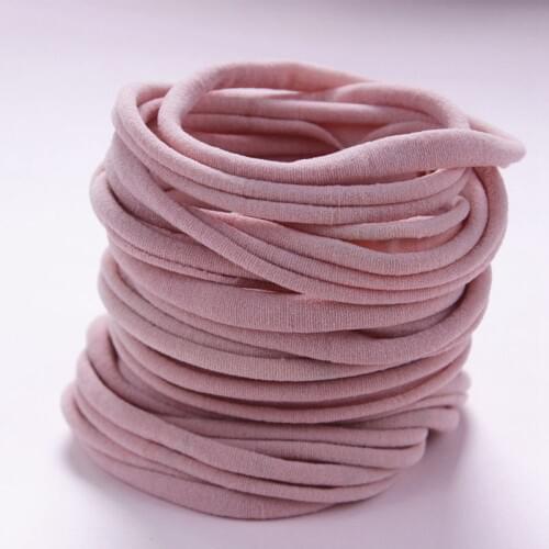 Nude Nylon baby headbands Nylon elastic one size fits all Super Soft Thin Stretchy Bulk DIY Craft Supply Baby Shower 10PC HB388D
