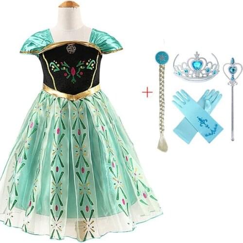 Baby Girl Elsa Dress for Girls Clothing Cosplay Elsa Costume Halloween Christmas Party Princess Teens Fancy Cartoon Vestidos