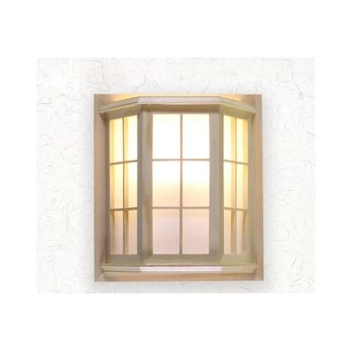 Japanese Style Pine Camphor Wood PVC Crafts Wooden Window Frame LED AC 110/220V Aisle Wall Light Fixture luminarias para