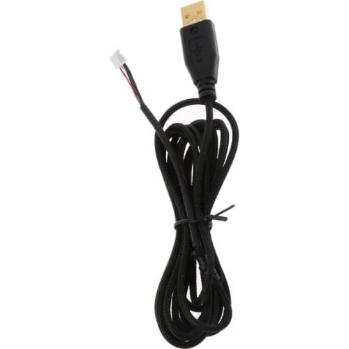 Gold Plated Durable Nylon Braided Line USB Mouse Cable Replacement Wire For Razer Deathadder 2013 6400DPI Gaming Mouse