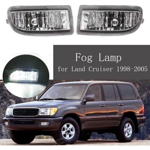 Fog Lights Lamps Daytime Running Light Replacement for Toyota Land Cruiser 00 HDJ100 1998-2005 81220-60042 81210-60122