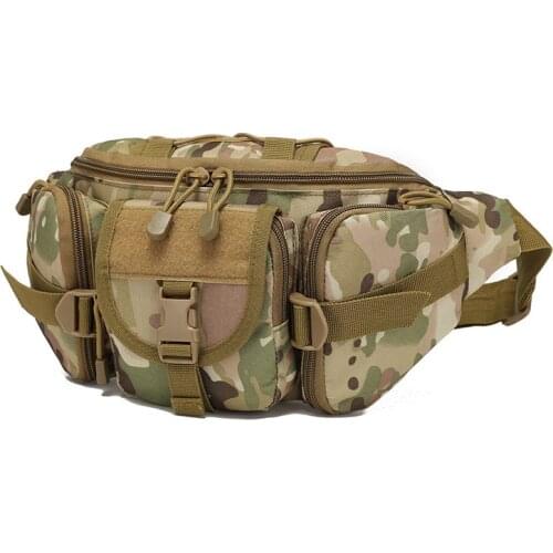 Outdoor sports waterproof waist bag multifunctional chest bag mens and womens camouflage trend business chicken waist bag