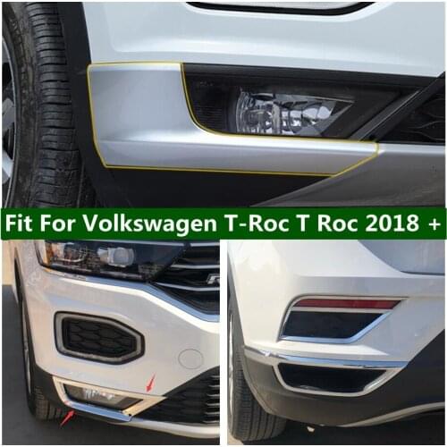 Lapetus Chrome Exterior Refit Kit Front / Rear Fog Lamps / Window Wiper / Handle Cover For Volkswagen T-Roc T Roc 2018 2019 2020