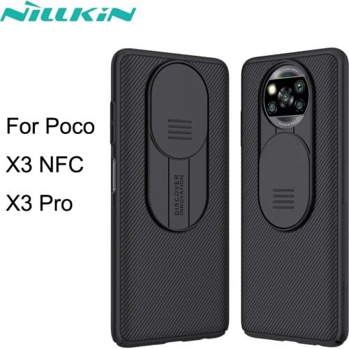Camera Protection Case For Poco X3 Pro NILLKIN Camshield Slide Cover Lens Protection Case Phone Poco X3 NFC Global Version