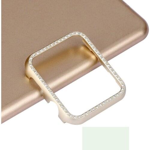 Women cover For Apple watch Diamond case 42mm/38 series6/5/4/3/2/1 Aluminum alloy Frame strap bumper For iwatch SE shell 40 44mm