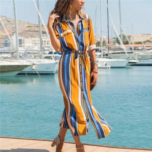 2021Spring Summer Empire Dresses Elegant Ladies Chiffon Dress Long Sleeve Boho for Women Sashes Mid-calf Vacation Casual Dress