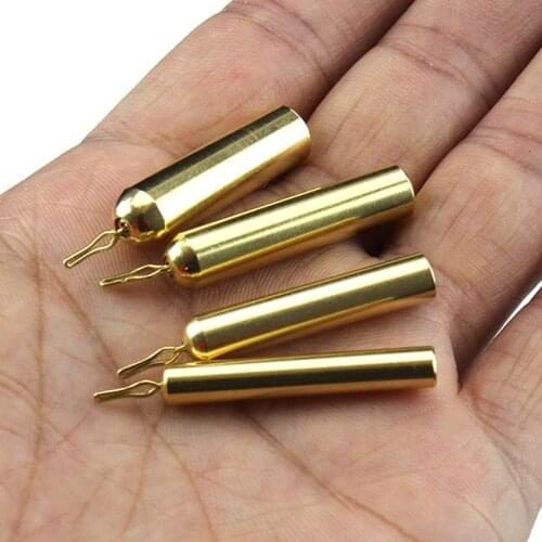 10PCS 5g/7g/10g/12g Anti-corrosion Fishing Copper Sinker Set Tool Fishing Hook Pike Perch Chub Fishing Drop Shot Kit Tackle