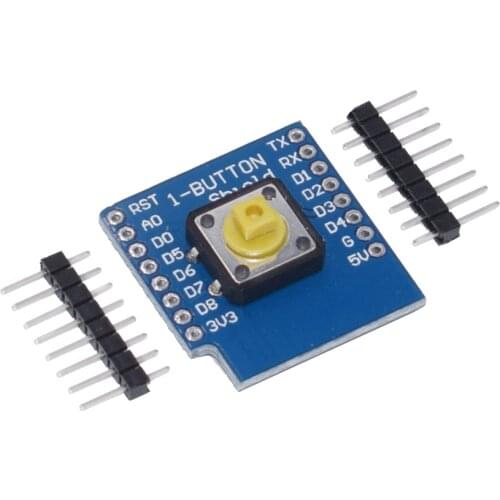 10PCS One Button Shield For WeMos D1 Mini Button For Wemos Diy Electronic PCB Board D1 Mini Button Module With Pin
