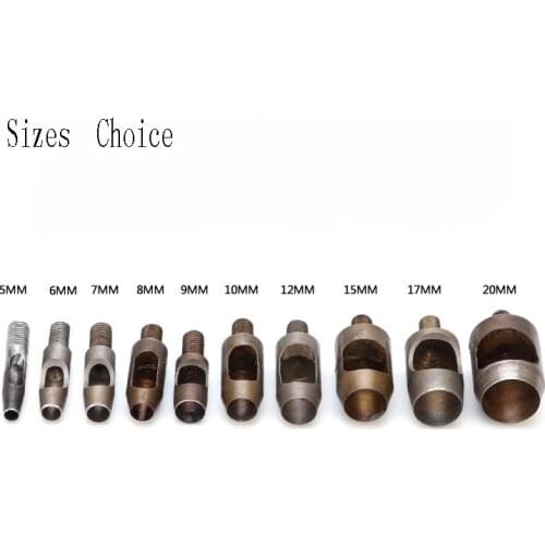 5mm~20mm Steel Grommet Eyelet Hand Press Punch Dies for Cardboard/Leather/Canvas/Punching