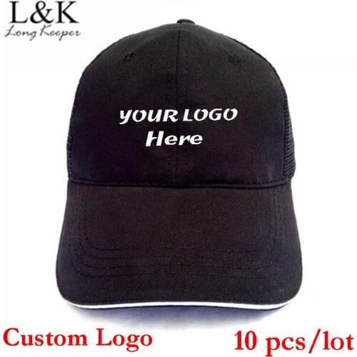 Long Keeper Wholesale Baseball Hats Men Customized Net Caps Custom LOGO Printing Adult Hats Gift For Boys And Girls 10pcs/lot