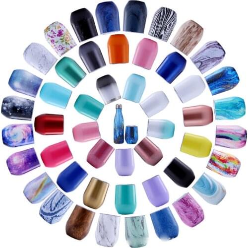 12oz Wine Tumbler Beer Cups With Lid Egg Shaped Mug 304 Stainless Steel Drinkware Coffee Bottle Gift