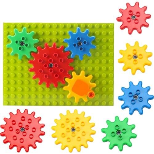 Big Building Blocks Busy Board Kids Compatible Large Bricks Wall Gear Children Assembly Educational Creative Toys Boy Girl Gifts