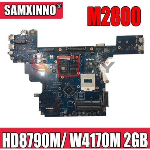 For DELL M2800 Laptop Motherboard HD8790M / W4170M 2GB CN-0725W3 0725W3 725W3 VALA0 LA-9411P DDR3L 100% working