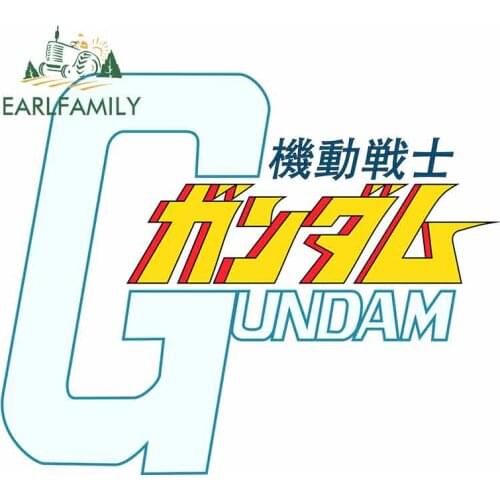 EARLFAMILY 13cm x 10.5cm For Anime Gundam Cartoon Gift High Quality Car Stickers Vinyl Car Wrap Waterproof Decal Decoration