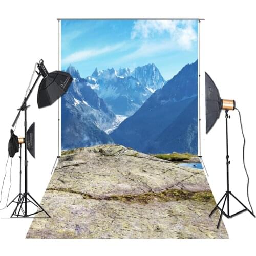 HUAYI Photography Backdrop Cliff Natural Scenery Steep Mountain Photo Outdoor Scene Background For Studio XT-7363