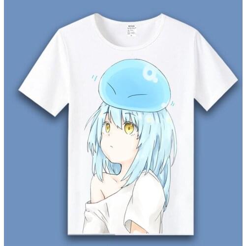 That Time I Got Reincarnated as a Slime Cosplay T Shirt Slime Rimuru Tempest Print T-Shirt Summer Graphic Tee Casual Top Costume
