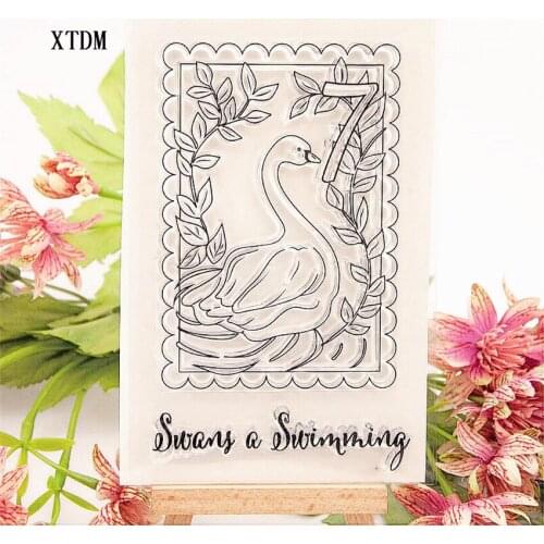 Hot selling goose transparent clear stamp / silicone seal roller stamp DIY scrapbook album / card production