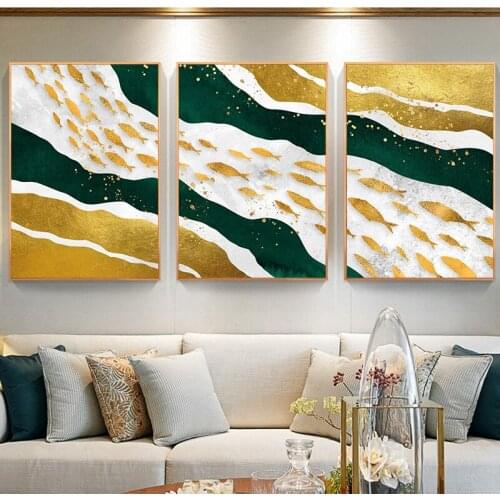 School of Fish in the River Animals Canvas Poster Abstract Art Canvas Painting Wall Picture Print Modern Home Room Decor